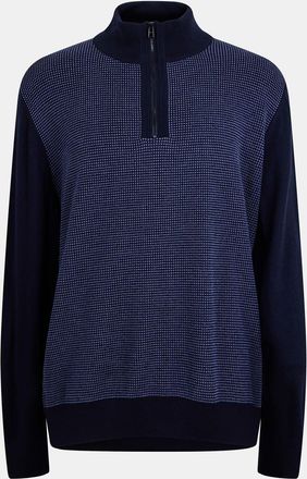 HUGO BOSS Mens H Dambino Knitwear Jumper in Dark Blue - Size Small