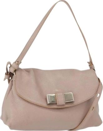 Chlo&eacute; Pre-owned Shoulder Bags, female, Pink, Size: ONE SIZE Pre-owned Hand Bag
