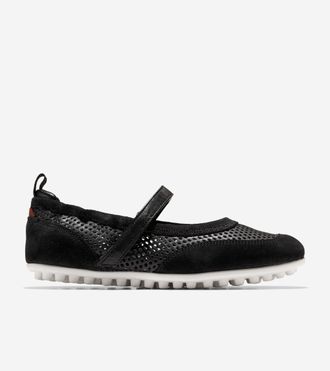 Cole Haan Womens GrandPr&oslash; Travina Mary Jane Ballet Flats - Black Size 10.5