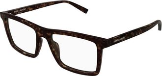 Saint Laurent Square Optical Frame - unisex - Brillen - Zwart - 54 MM - Accessoires