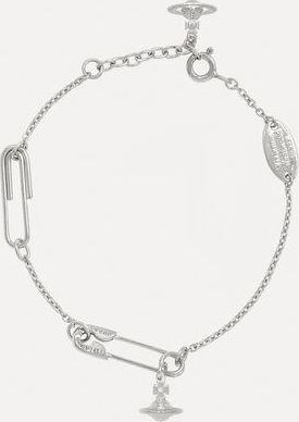 Vivienne Westwood Safety Pin Bracelet Silver Women