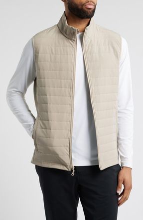 Swannies Warren Quilted Waterproof Golf Vest in Tan at Nordstrom Rack, Size Xx-Large