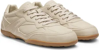 HUGO BOSS Stacked-logo trainers in faux leather