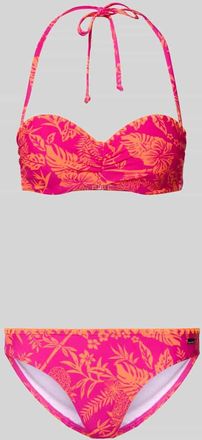 Venice Beach Bikini mit floralem Allover-Print Modell Kensi in Rosa, Gr&ouml;&szlig;e 36B