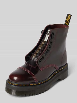Dr. Martens Lederstiefeletten mit Reißverschluss Modell Sinclair in Bordeaux, Größe 37