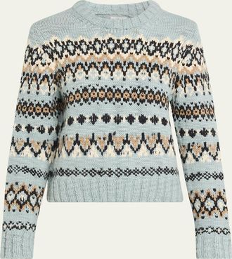 A.L.C. Ella Fair Isle Crewneck Sweater