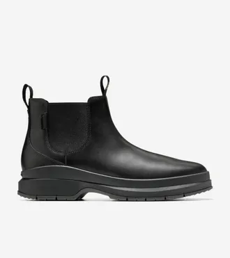 Cole Haan Mens Windham Grand Chelsea Waterproof Boots - Black Size 10.5