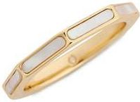 Covet Faceted Inlay Band Ring in White /Gold at Nordstrom Rack, Size 7