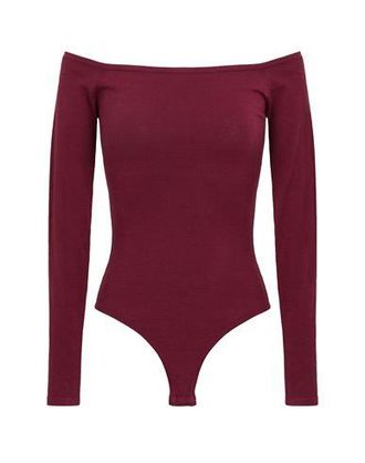 8 by YOOX OFF-SHOULDERS JERSEY BODYSUIT