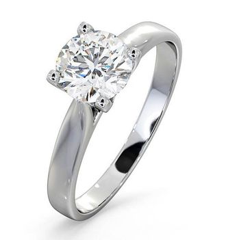 The Diamond Store Certified 1.00CT Grace Platinum Engagement Ring G/VS
