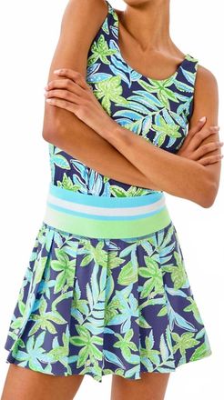 Lilly Pulitzer Womens Cosmina High Rise Skort In Sapphire Pool Tropical Tango