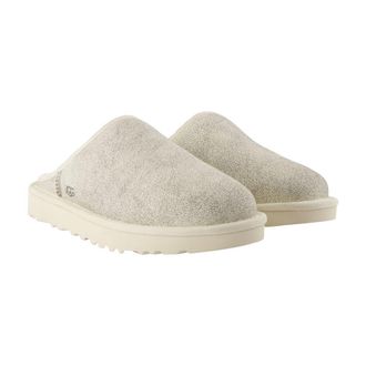 UGG Mens Crackle Calfskin Slipper Beige