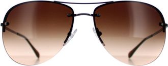 Prada Aviator Gunmetal Brown Gradient PS 50RS