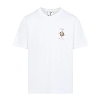 Casablanca T-Shirts, male, White, Size: XL Mss26Jts00102 T-shirt