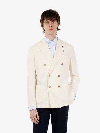 Santaniello Blazer doppiopetto bianco