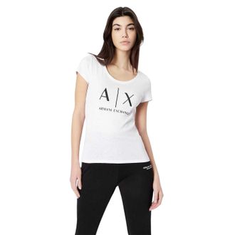 A|X Armani Exchange Dames/dames Katoenen T-shirt (Wit)