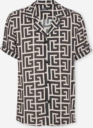 Balmain Monogrammed Pajama Shirt
