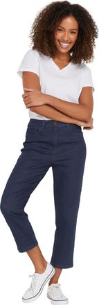 M&Co Womens Blue Cropped Jeans - Womens