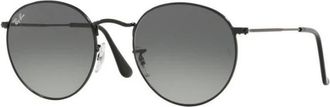 Ray-Ban Klassieke ronde metalen zonnebril - Heren - Zonnebrillen - Zwart - 53 MM - Accessoires