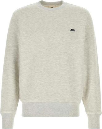 Autry Sweatshirt met geborduurd logo - Heren - Sweatshirts - Grijs - S - Katoen - Hoodies & sweatvesten