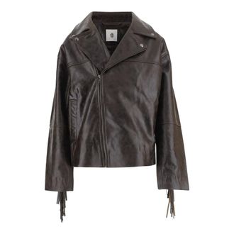 The Garment Dames, Jassen, Bruin, Maat: XS Leer