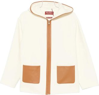 Max Mara Mstcomica 651 003 Hooded Jacket - Dames - Zomerjassen - Wit - S - Leer - Jassen