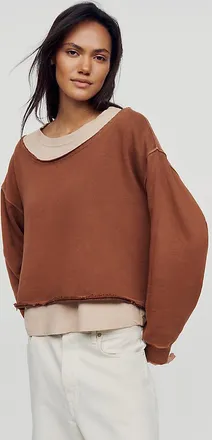 Pilcro Layered Twofer Pullover
