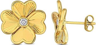 Rina Limor 10K 0.14 ct. tw. Diamond Earrings