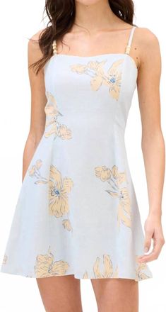 Allison New York Miriam Mini Dress In Pale Blue Floral
