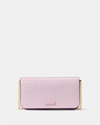 Kate Spade New York Womens Bridget Crinkle Patent Mini Crossbody - Purple - One Size