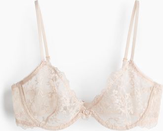 H&M Bestickter B&uuml;gel-BH - Beige