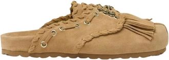 Scarosso Flora Mule - Dames - Slip ons - Beige - 36 EU - Su&egrave;de - Schoenen
