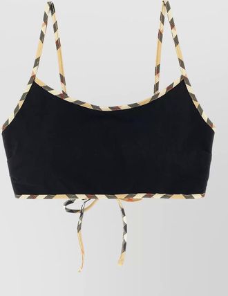 Burberry stretch nylon bikini top