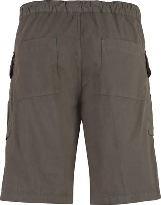 Aspesi Mens Cotton Cargo Bermuda Shorts Grey