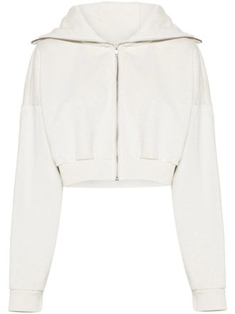 Entire studios Cropped Full Zip Rice