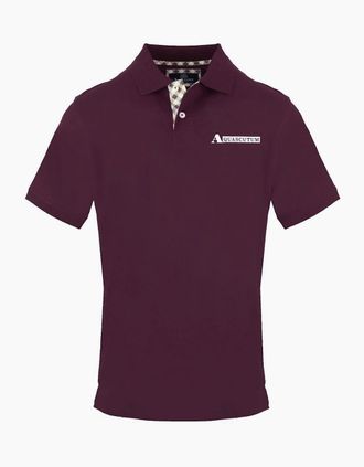 Aquascutum Mens Collared Neck Short Sleeve Polo Shirt - Size: 2X large