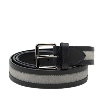 Louis Vuitton Pre-owned Belts, male, Gray, Size: ONE SIZE Pre-owned Vintage Leather Belt
