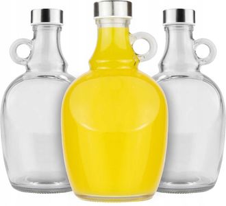OEM 12 Botellas De Vidrio De 1,5 Litros Con Asa Para Vino, Licor O Zumo. Regalo Ideal