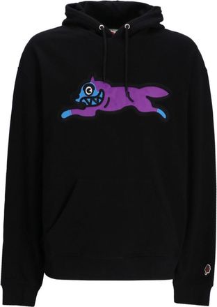Icecream Black Running Dog Popover hoodie