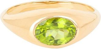 Tiramisu 14K Plated 1.00 ct. tw. Peridot Ring
