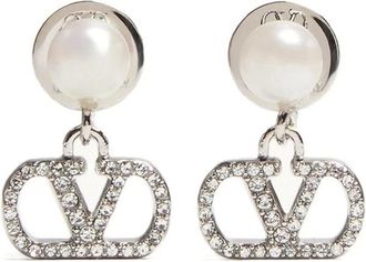 Valentino Garavani Earrings - female - Valentino Garavani - Earrings - Gray - ONE SIZE - Accessories