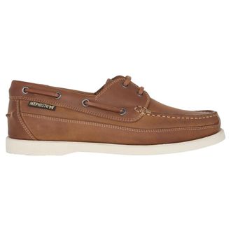 Mephisto Bruine bootschoenen voor heren - Heren - Bootschoenen - Bruin - 46 EU - Leer - Schoenen