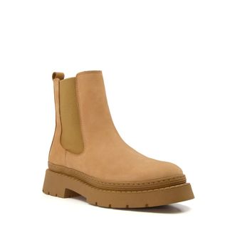 Dune London Womens LADIES PHOTOGRAPH - Casual Chelsea Boots - Camel Suede - Size UK 6