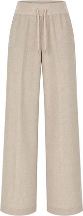 PANICALE Pantalones Anchos - Trousers - Mujer - Beige - XL