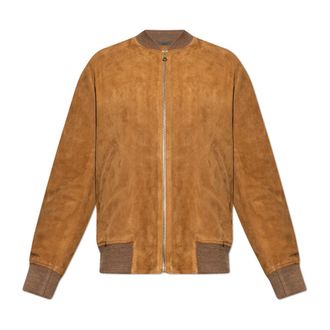 Paul Smith Su&egrave;de Bomberjack - Heren - Leren en Su&egrave;de Jassen - Bruin - M - Su&egrave;de - Jassen