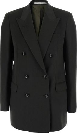 Tagliatore Jasmine Blazer - Dames - Blazers - Groen - XS - Leer - Jassen