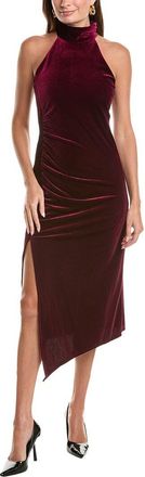 Taylor Velvet Mock Neck Midi Dress