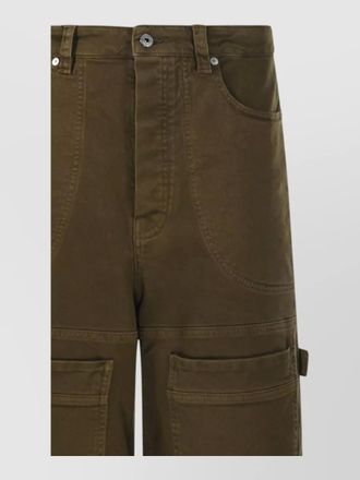 Off-white gothic drill relaxed denim carpenter trousers