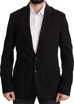 Dolce & Gabbana Klassieke Wol Blazer - Heren - Blazers - Zwart - L - Wol - Jassen