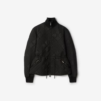 Burberry Micro Check-stitch Nylon Wakerley Jacket
